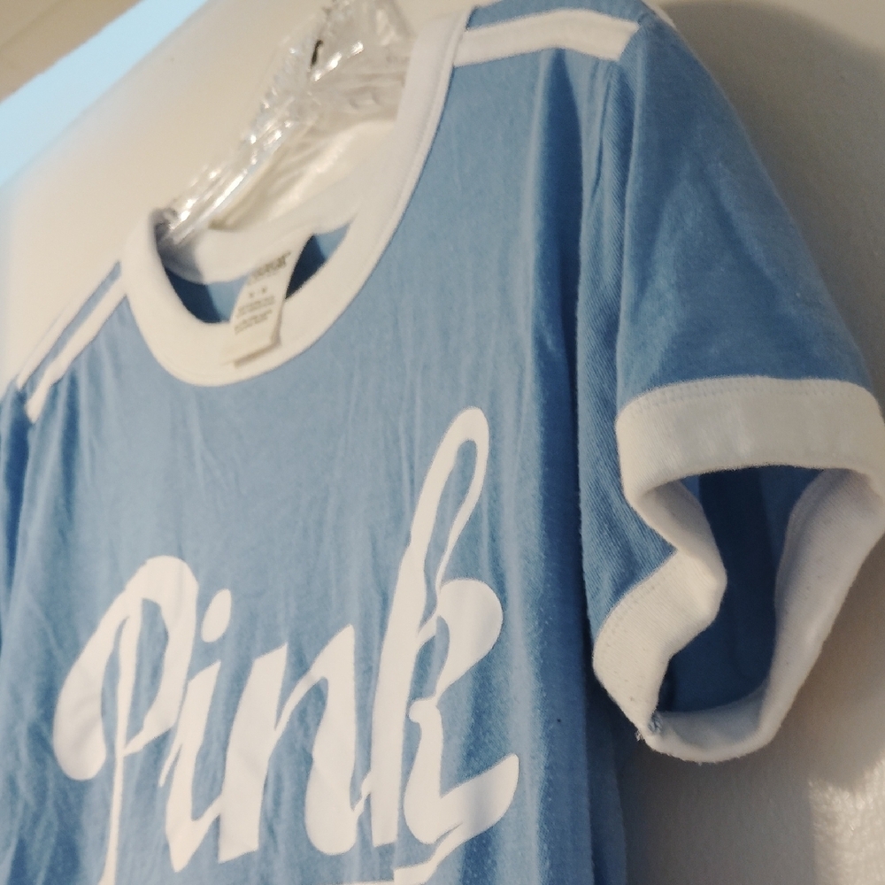 PINK Victoria's Secret Kids Light Blue Tee - Picture 5 of 8